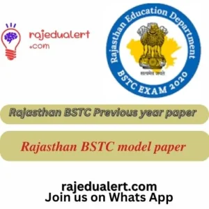 Rajasthan BSTC Previous year paper download