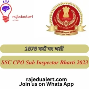 SSC CPO SI Bharti