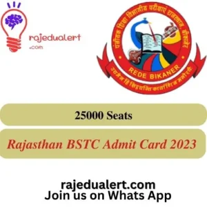 Rajasthan BSTC Admit Card 2023